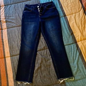 Royalty For Me Vintage Stretch High Rise Straight Jeans
